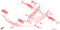 REPOSE PIED (ANF100DR/SR/MSR) pour Honda WAVE 100 DR 2007