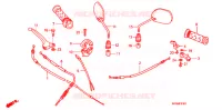 LEVIER DE GUIDON   CABLE   COMMODO (ANF100DR/SR/MSR) pour Honda WAVE 100 MSR, Front disk 2007