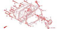 CARTER MOTEUR DROIT pour Honda SUPER CUB 90 DELUXE ROUND LIGHT 2001