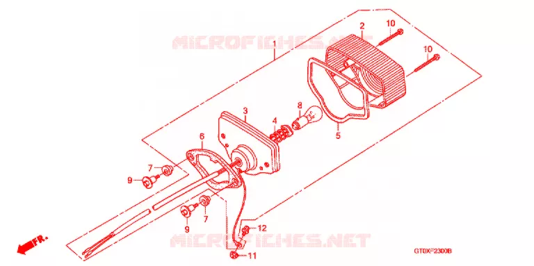 CLIGNOTANT (D) Honda MOTO 90 CUB 2003  C90D2