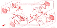 CLIGNOTANT pour Honda CB 1300 SUPER FOUR ABS WHITE 2014