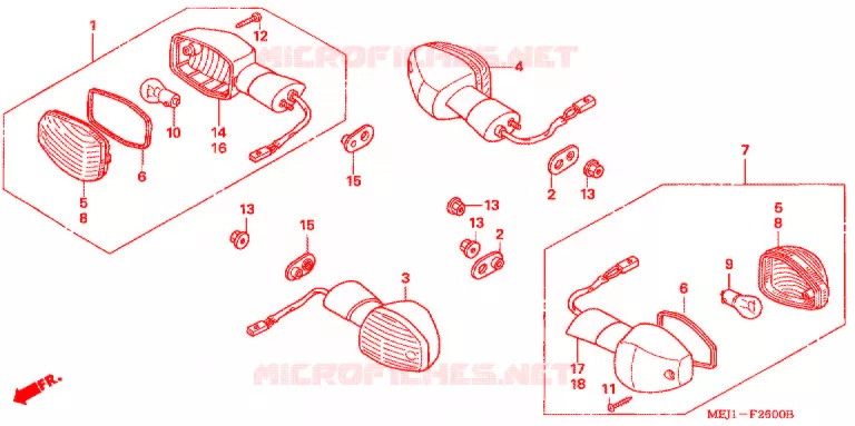 CLIGNOTANT Honda MOTO 1300 CB 2003  CB1300F3_II
