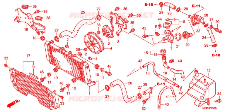 RADIATEUR Honda MOTO 1300 CB 2014  CB1300SADE