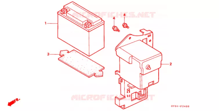 BATTERIE Honda MOTO 90 CUB 1995  C90CMS