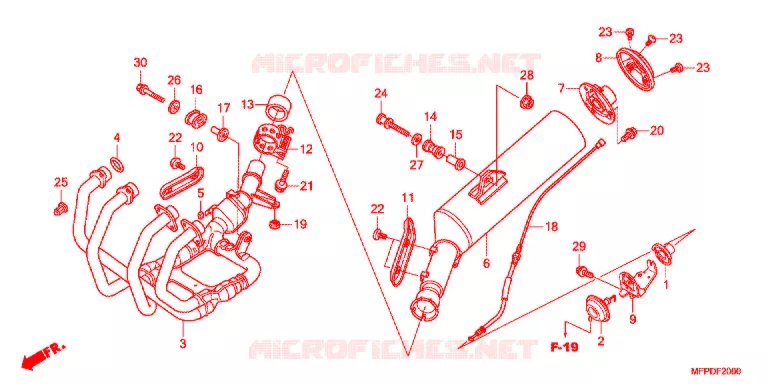 SILENCIEUX D'ECHAPPEMENT Honda MOTO 1300 CB 2013  CB1300AD