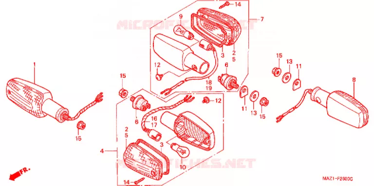 CLIGNOTANT Honda MOTO 1300 CB 2003  CB1300DC3