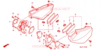COUVERCLES LATERAUX pour Honda CB X4 1300 1998