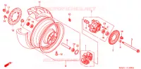 ROUE ARRIERE pour Honda CB X4 1300 1998