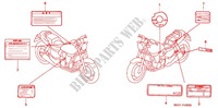 ETIQUETTE DE PRECAUTIONS pour Honda CB X4 1300 1998