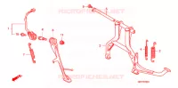 BEQUILLE pour Honda CB 1300 SUPER BOL DOR TYPE 2 2009