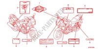 ETIQUETTE DE PRECAUTIONS  pour Honda CB 1300 SUPER BOL DOR ABS SE 2013
