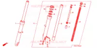 FOURCHE pour Honda CB 250 NIGHTHAWK 1991
