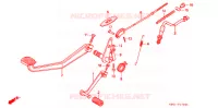 PEDALE pour Honda CB 250 NIGHTHAWK 1991