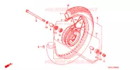 ROUE AVANT pour Honda CB 250 NIGHTHAWK 1991