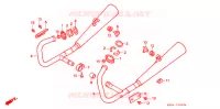 SILENCIEUX D'ECHAPPEMENT pour Honda CB 250 NIGHTHAWK 1993