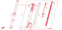 FOURCHE pour Honda CB 250 NIGHTHAWK 1999
