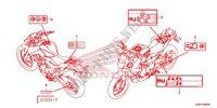 ETIQUETTE DE PRECAUTIONS pour Honda CB 300 F ABS 2015