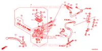 MAITRE CYLINDRE DE FREIN AVANT (ABS) pour Honda CB 300 F ABS 2016