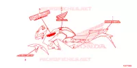 AUTOCOLLANTS pour Honda CB 300 POLICE ABS 3DK 2015