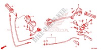 LEVIER DE GUIDON   CABLE   COMMODO pour Honda CB 300 POLICE ABS 3DK 2015