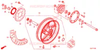 ROUE ARRIERE pour Honda CB 300 POLICE ABS 3DK 2015
