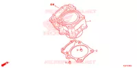 CYLINDRE pour Honda CB 300 POLICE ABS 4DK 2015