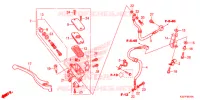 MAITRE CYLINDRE DE FREIN AVANT pour Honda CB 300 POLICE ABS 4DK 2015