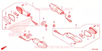 CLIGNOTANT pour Honda CB 300 POLICE ABS 6DK 2015