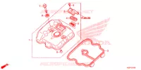 COUVRE CULASSE pour Honda CB 300 POLICE ABS 6DK 2015