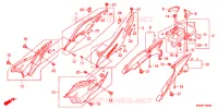 COUVERCLES LATERAUX   ARRIERES pour Honda CB 300 R ABS 2011