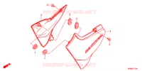 COUVERCLES LATERAUX pour Honda CB 400 SUPER FOUR ABS VTEC REVO 2017