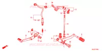 PEDALE pour Honda CB 400 F ABS WHITE 2013