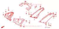 COUVERCLES LATERAUX pour Honda CB 400 F CB1 1989