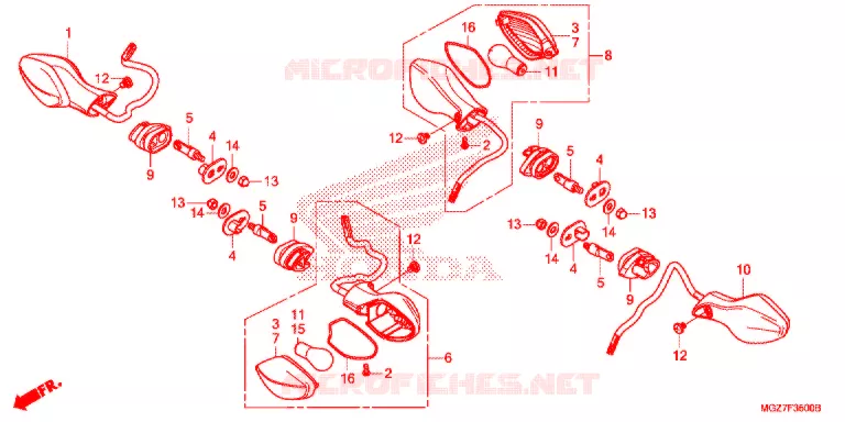 CLIGNOTANT Honda MOTO 400 CB 2019  WH400