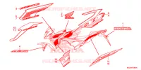 AUTOCOLLANTS pour Honda CB 500 F ABS 2013
