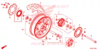ROUE ARRIERE pour Honda CB 500 F ABS 2013