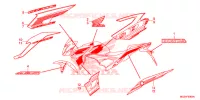 AUTOCOLLANTS pour Honda CB 500 F ABS 2015