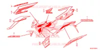 AUTOCOLLANTS pour Honda CB 500 F 2015
