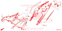 COUVERCLES LATERAUX   ARRIERES pour Honda CB 500 F 2015