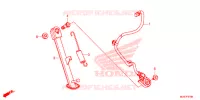 BEQUILLE LATERALE pour Honda CB 500 F 2016