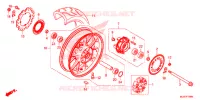 ROUE ARRIERE pour Honda CB 500 F 2016