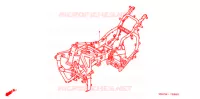 CADRE pour Honda GL 1500 GOLD WING ASPENCADE 2000