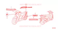 AUTOCOLLANTS pour Honda SH MODE 125 2015