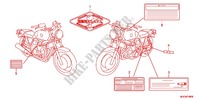 ETIQUETTE DE PRECAUTIONS pour Honda CB 1100 EX ABS, E Package 2014