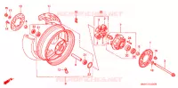 ROUE ARRIERE pour Honda CBR 1100 SUPER BLACKBIRD 2000