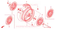 ROUE AVANT pour Honda CBR 1100 SUPER BLACKBIRD 2000