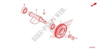 ARBRE DE BALANCIER pour Honda CBR 250 R ABS BLACK 2011
