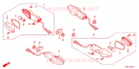 CLIGNOTANT pour Honda CBR 250 R ABS SE REPSOL 2015