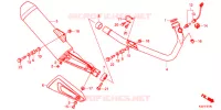 SILENCIEUX D'ECHAPPEMENT pour Honda CBR 250 R ABS SE REPSOL 2015