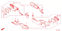 CLIGNOTANT pour Honda CBR 250 R ABS WHITE 2016